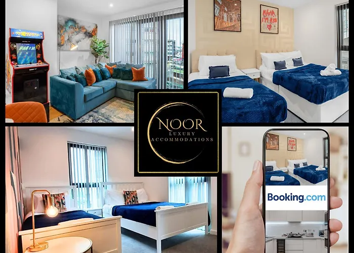 City Centre Apartment, Free Gated Parking, 2 Bathrooms, Netflix And Wifi - Suitable For Contractors And Families - By Noor Luxury Accommodations