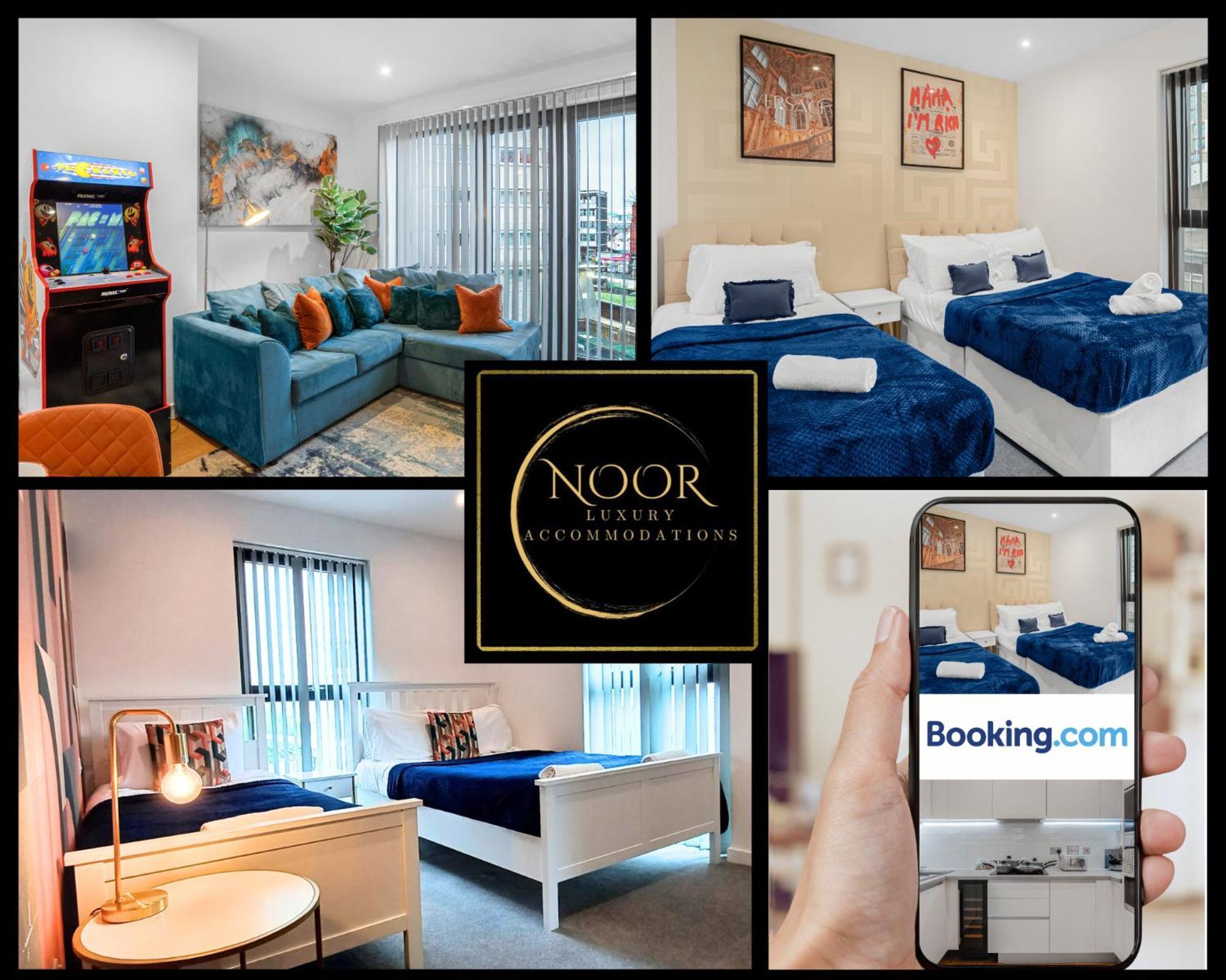 Apartment, Free Gated Parking, 2 Bathrooms, Netflix And Wifi - Suitable For Contractors And Families - By Noor Luxury Birmingham